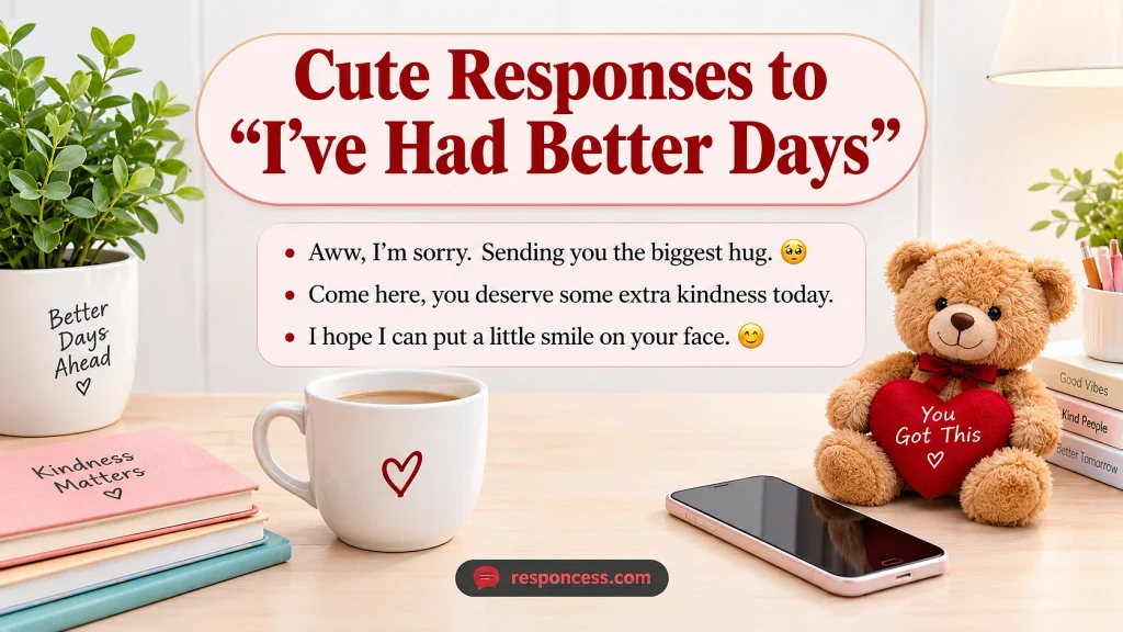 Cute Responses to “I’ve Had Better Days”