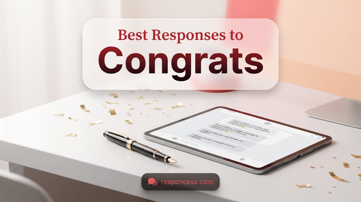 Best Responses to “Congrats”