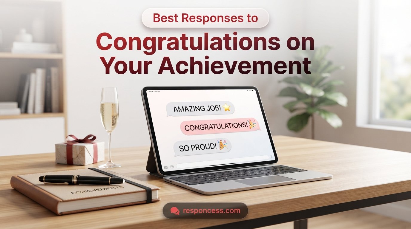 Best Responses to Congratulations on Your Achievement