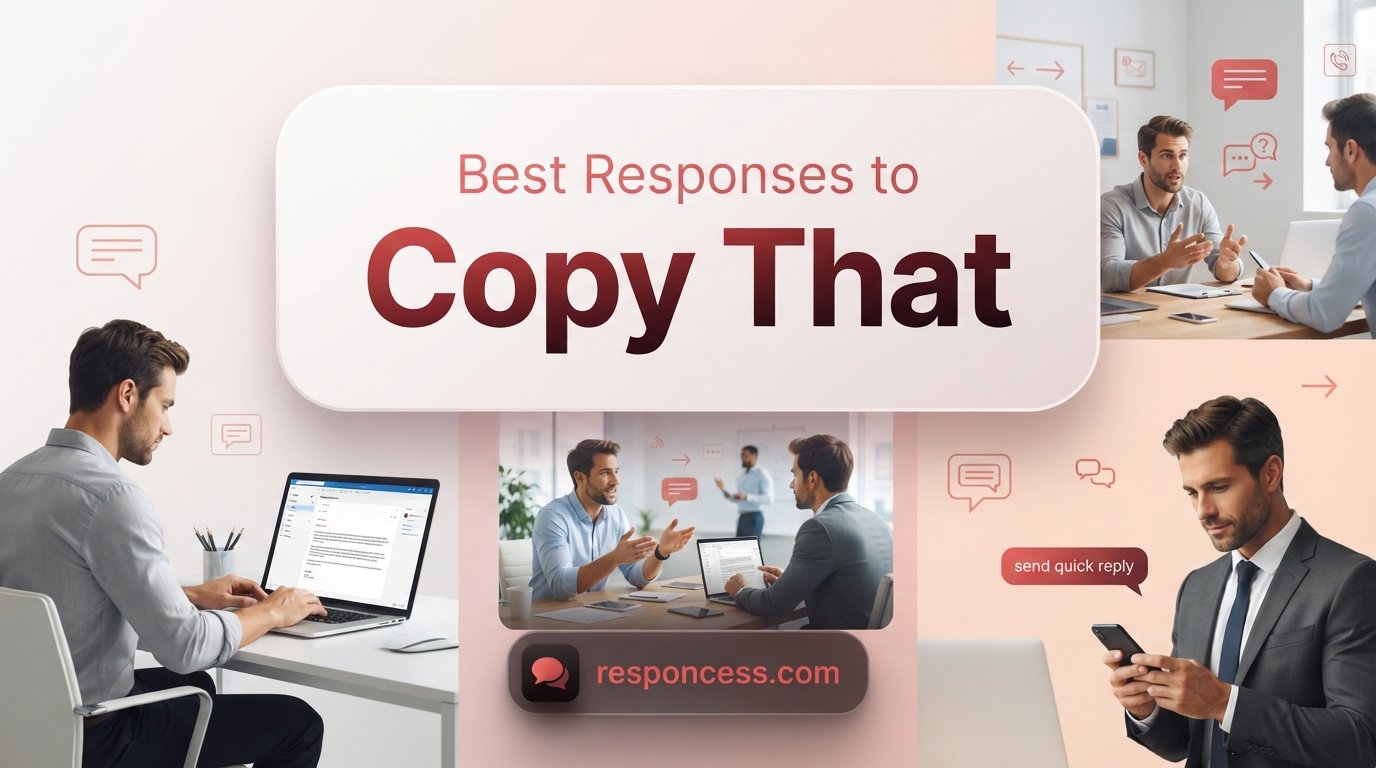 Best Responses to "Copy That"