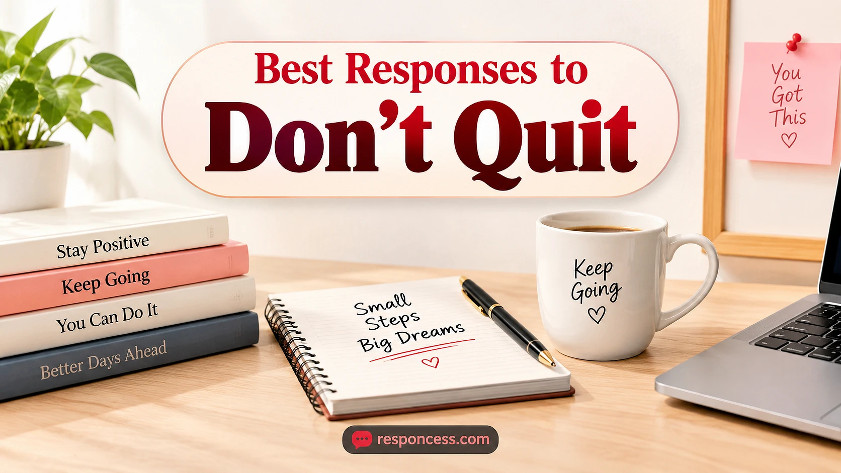Best Responses to “Don’t Quit”