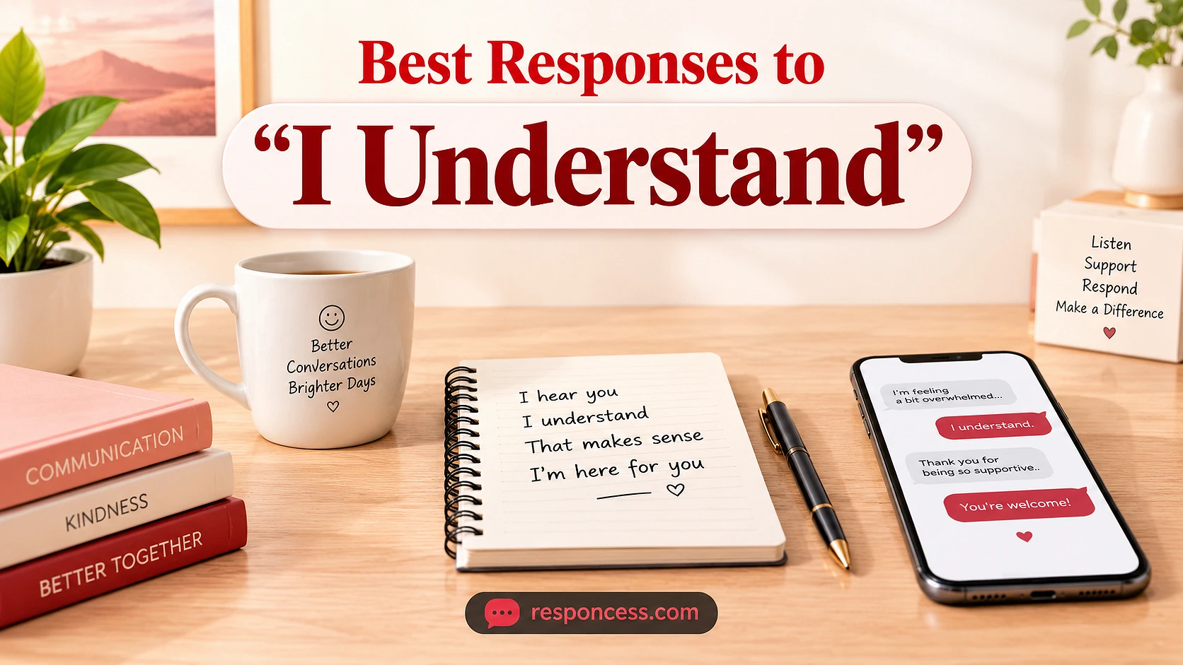 Best Responses to “I Understand”