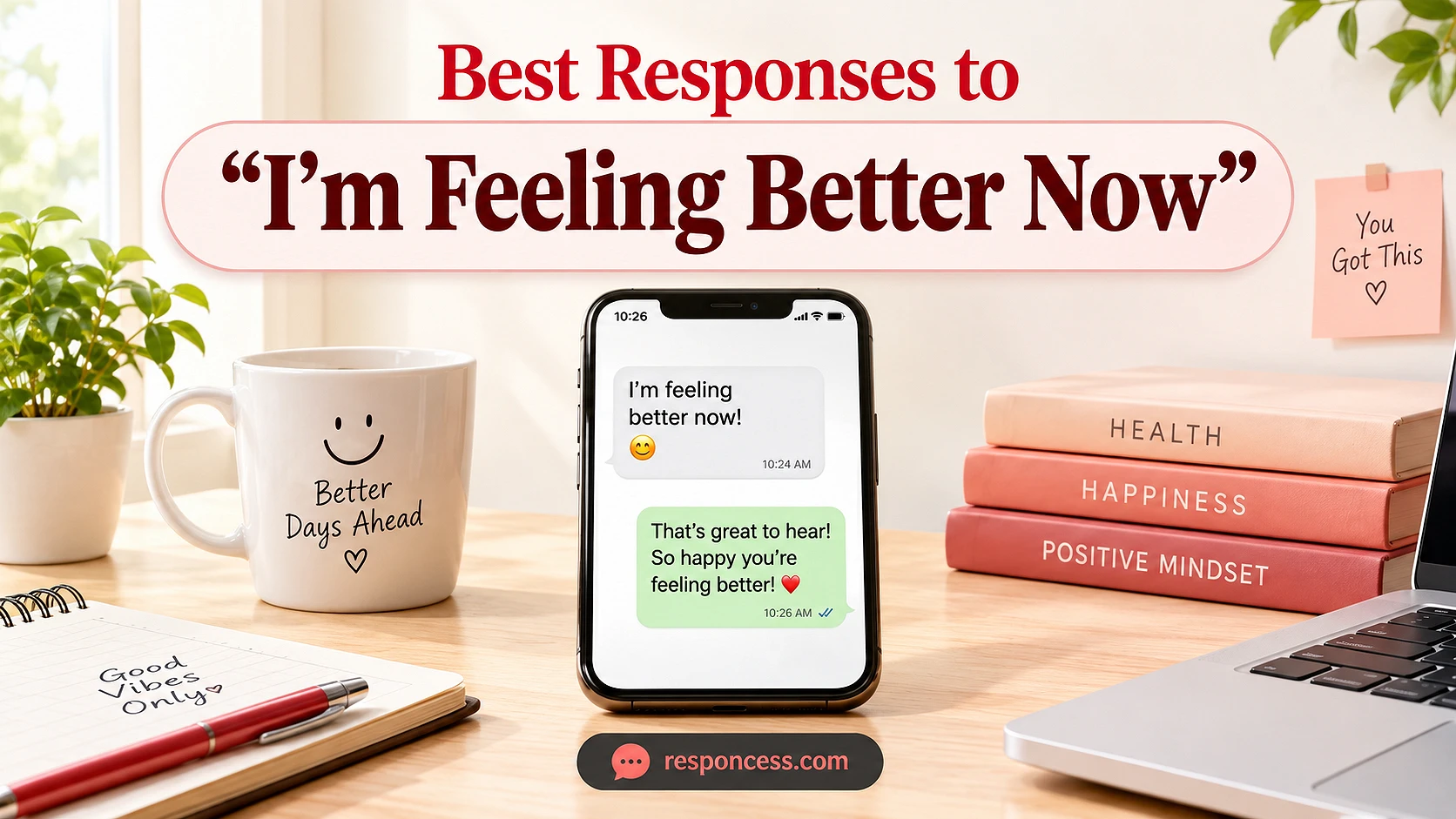 Best Responses to “I’m Feeling Better Now”