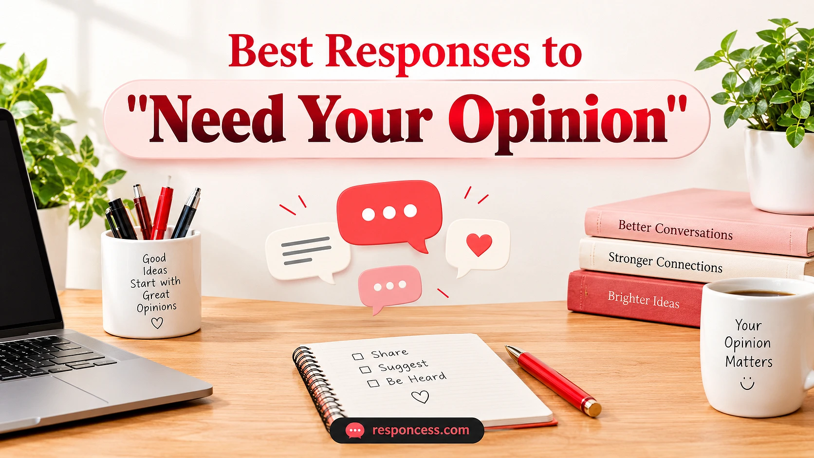 Best Responses to "Need Your Opinion"