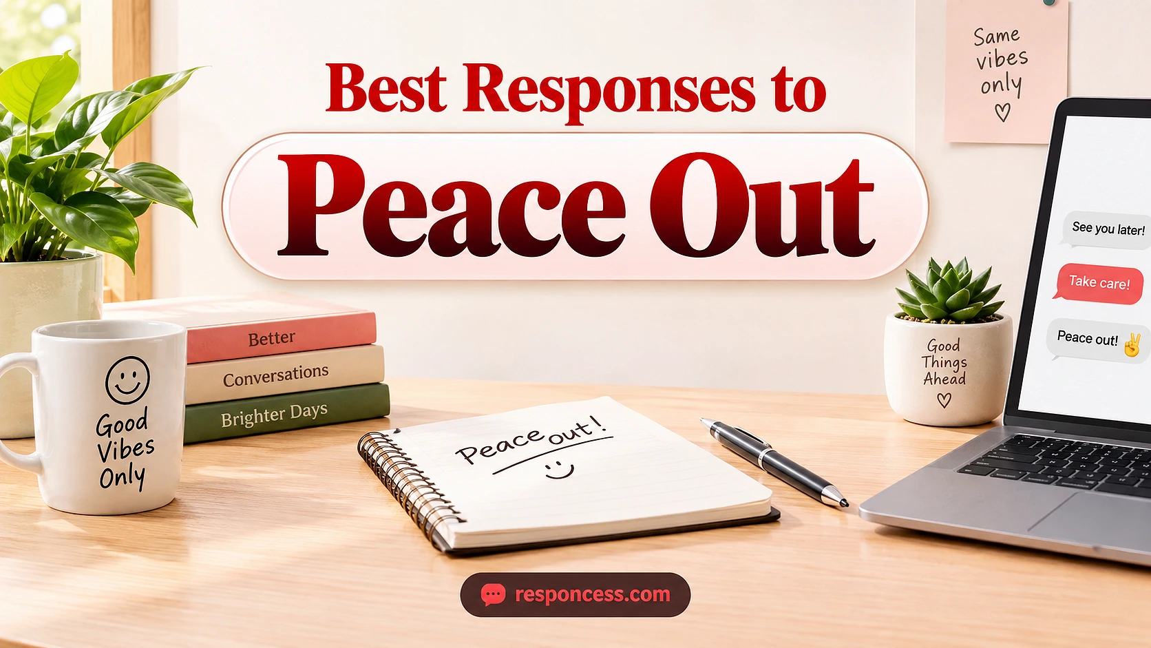 Best Responses to “Peace Out”