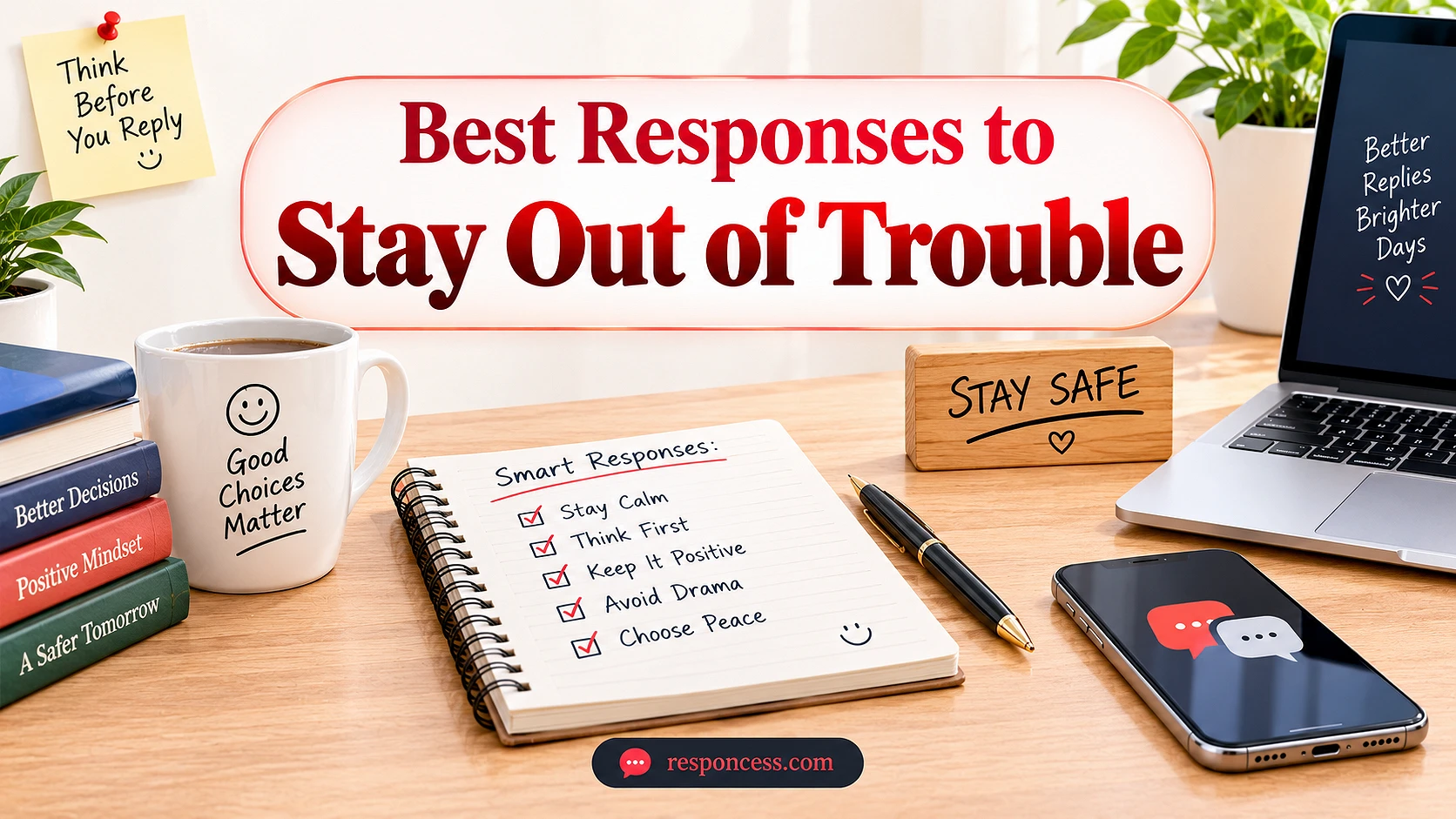 Best Responses to “Stay Out of Trouble”