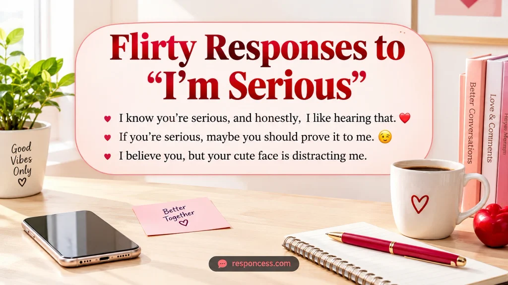 Flirty Responses to “I’m Serious”
