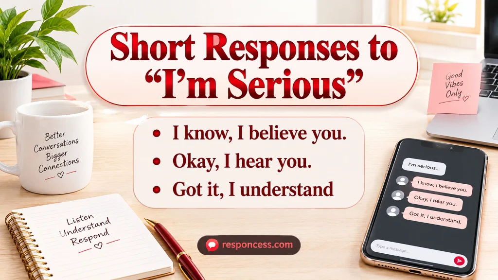 Short Responses to “I’m Serious”