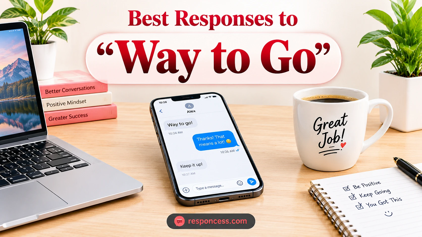 Best Responses to “Way to Go”