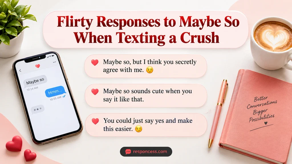 Flirty Responses to Maybe So When Texting a Crush