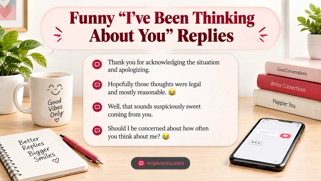 Funny “I’ve Been Thinking About You” Replies