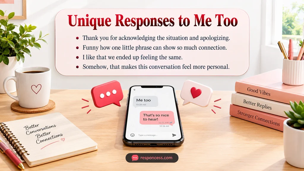 Unique Responses to Me Too